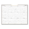 Wallmates Self-Adhesive Dry Erase Yearly Planning Surfaces, 24 x 18, White/Gray/Orange Sheets, 12-Month (Jan To Dec): 2026