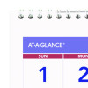 Deluxe Three-Month Reference Wall Calendar, Vertical Orientation, 12 x 27, White Sheets, 14-Month: Dec 2025 To Jan 2027