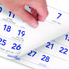Deluxe Three-Month Reference Wall Calendar, Vertical Orientation, 12 x 27, White Sheets, 14-Month: Dec 2025 To Jan 2027