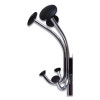 Chromy Coat Stand, 12 Knobs, 16w X 16d X 70.5h, Chrome/Black