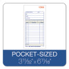 Multipart Sales Order Pad, 12 Lines, Two-Part Carbonless, 3.34 x 6.69, 50 Forms Total