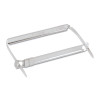 Standard Two-Piece Two-Prong Paper Fastener Base And Compressor Sets, 2" Capacity, 2.75" Center To Center, Silver, 50/Box