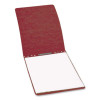 Pressboard Report Cover With Tyvek Reinforced Hinge, Two-Piece Prong Fastener, 3" Capacity, 11 x 17, Red/Red
