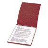 Pressboard Report Cover With Tyvek Reinforced Hinge, Two-Piece Prong Fastener, 3" Capacity, 11 x 17, Red/Red