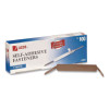 Premium Self-Adhesive Two-Prong Paper Fastener Bases, 1" Capacity, 2.75" Center To Center, Silver, 100/Box