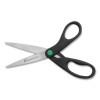 Kleenearth Scissors, 8" Long, 3.25" Cut Length, Straight Black Handle, 2/Pack