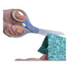 Titanium Bonded Scissors, Left Handed, 8" Long, 3.5" Cut Length, Straight Gray/Yellow Handle