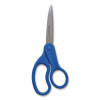 Preferred Line Stainless Steel Scissors, 8" Long, 3.5" Cut Length, Straight Blue Handle