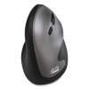 Imouse A20 Antimicrobial Vertical Wireless Mouse, 2.4 Ghz Frequency/33 Ft Wireless Range, Right Hand Use, Black/Granite