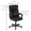 Alera Dalibor Series Manager Chair, Supports Up To 250 Lb, 17.5" To 21.3" Seat Height, Black Seat/Back, Black Base