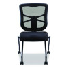 Alera Elusion Mesh Nesting Chairs, Supports Up To 275 Lb, 18.1" Seat Height, Black Seat, Black Back, Black Base, 2/Carton