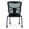 Alera Elusion Mesh Nesting Chairs, Supports Up To 275 Lb, 18.1" Seat Height, Black Seat, Black Back, Black Base, 2/Carton