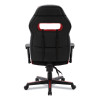 Racing Style Ergonomic Gaming Chair, Supports 275 Lb, 15.91" To 19.8" Seat Height, Black/Red Trim Seat/Back, Black/Red Base