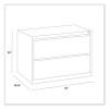 Lateral File, 2 Legal/Letter-Size File Drawers, Light Gray, 30" x 18.63" x 28"