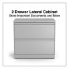 Lateral File, 2 Legal/Letter-Size File Drawers, Light Gray, 30" x 18.63" x 28"