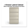 Lateral File, 4 Legal/Letter-Size File Drawers, Putty, 30" x 18.63" x 52.5"