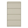 Lateral File, 4 Legal/Letter-Size File Drawers, Putty, 30" x 18.63" x 52.5"