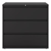 Lateral File, 3 Legal/Letter/A4/A5-Size File Drawers, Black, 42" x 18.63" x 40.25"