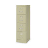 Four-Drawer Economy Vertical File, Letter-Size File Drawers, 15" x 22" x 52", Putty