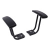 Optional Fixed Height T-Arms For Alera Essentia And Interval Series Chairs, Black, 2/Set