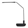 Led Desk Lamp With Interchangeable Base Or Clamp, 5.13w x 21.75d x 21.75h, Black
