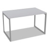Alera Open Office Desk Series Adjustable O-Leg Desk Base, 47.25 To 70.78w x 29.5d x 28.5h, Silver