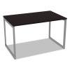 Alera Open Office Desk Series Adjustable O-Leg Desk Base, 47.25 To 70.78w x 29.5d x 28.5h, Silver