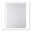 Studded Chair Mat For Flat Pile Carpeted Floors, Rectangular, Straight Edges, 46" x 60", Clear