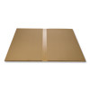 Studded Chair Mat For Flat Pile Carpeted Floors, Rectangular, Straight Edges, 46" x 60", Clear