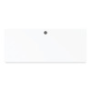 Alera Modern Teacher Series Pedestal Desk, Left-Side Pedestal: Box/Box/File, 60" x 24" x 28.75", White/Silver