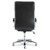 Alera Neratoli High-Back Slim Profile Chair, Faux Leather, 275 Lb Cap, 17.32" To 21.25" Seat Height, Black Seat/Back, Chrome
