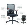 Alera Envy Series Mesh Mid-Back Multifunction Chair, Supports Up To 250 Lb, 17" To 21.5" Seat Height, Black
