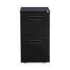File Pedestal, Left Or Right, 2 Legal/Letter-Size File Drawers, Black, 14.96" X 19.29" X 27.75"