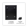 File Pedestal, Left Or Right, 2 Legal/Letter-Size File Drawers, Black, 14.96" X 19.29" X 27.75"