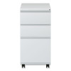 File Pedestal With Full-Length Pull, Left/Right, 3-Drawers: Box/Box/File, Legal/Letter, Light Gray, 14.96" X 19.29" X 27.75"