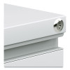 File Pedestal With Full-Length Pull, Left/Right, 3-Drawers: Box/Box/File, Legal/Letter, Light Gray, 14.96" X 19.29" X 27.75"