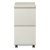 File Pedestal With Full-Length Pull, Left Or Right, 2 Legal/Letter-Size File Drawers, Putty, 14.96" X 19.29" X 27.75"