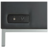 Alera Qub Series Armless L Sectional, Charging Station Center Seat, Ac Outlet, (2) Usb Ports, 26.38" x 26.38" x 30.5", Black