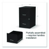 Soho Vertical File Cabinet, 2 Drawers: File/File, Letter, Black, 14" X 18" X 24.1"