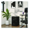 Soho Vertical File Cabinet, 2 Drawers: File/File, Letter, Black, 14" X 18" X 24.1"