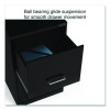 Soho Vertical File Cabinet, 2 Drawers: File/File, Letter, Black, 14" X 18" X 24.1"