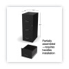 Soho Vertical File Cabinet, 3 Drawers: File/File/File, Letter, Black, 14" X 18" X 34.9"