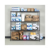 Ba Plus Wire Shelving Kit, Four-Shelf, 72w x 18d x 72h, Black Anthracite Plus