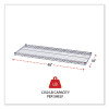 Industrial Wire Shelving Extra Wire Shelves, 48w X 18d, Silver, 2 Shelves/Carton