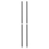 Stackable Posts For Wire Shelving, 36 "High, Black, 4/Pack
