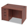 Alera Valencia Series Straight Front Desk Shell, 47.25" X 29.5" X 29.63", Medium Cherry