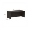 Alera Valencia Series Straight Front Desk Shell, 71" X 35.5" X 29.63", Espresso