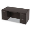 Alera Valencia Series Straight Front Desk Shell, 71" X 35.5" X 29.63", Espresso