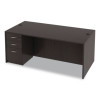 Alera Valencia Series Straight Front Desk Shell, 71" X 35.5" X 29.63", Espresso