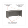 Alera Valencia Series Credenza Shell, 70.88w x 23.63d x 29.5h, Gray